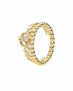 Pandora Shine 18K Over Silver Tiara Crown Ring Women