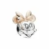 Pandora ESSENCE Rose & Silver Minnie Portrait Charm Women
