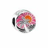Pandora Silver CZ Tropical Sunset Charm Women
