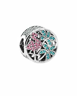Pandora Silver & CZ Tropical Flamingo Charm Women