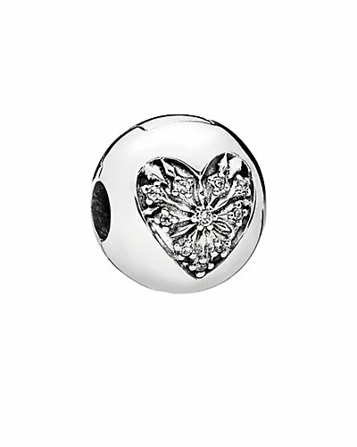 Pandora Silver CZ Heart Of Winter Clip Charm Women 1 Pandora Silver CZ Heart Of Winter Clip Charm Women
