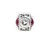 Pandora Essence Silver CZ & Ruby Passion Charm Women