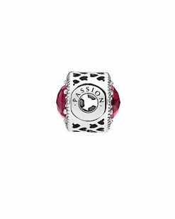 Pandora Essence Silver CZ & Ruby Passion Charm Women