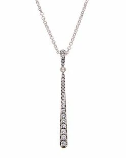 Pandora Silver CZ Pendant Necklace Women