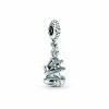 Pandora X Disney Silver CZ Cinderella Charm Women
