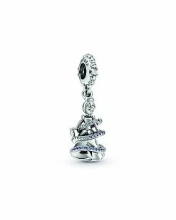Pandora X Disney Silver CZ Cinderella Charm Women