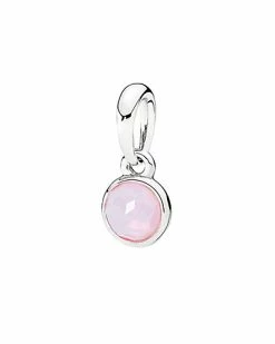 Pandora Silver & Crystal October Pendant Women