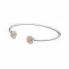 Pandora 14K & Silver CZ Signature Bangle Bracelet Women