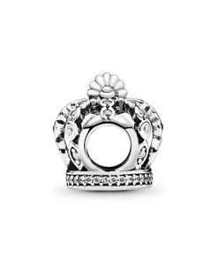 Pandora Silver CZ Openwork Crown Charm Women -Pandora Sales Store 6030213000 RLLD 3