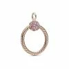 Pandora 14K Rose Gold Plated CZ Moments Pendant Women