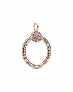 Pandora 14K Rose Gold Plated CZ Moments Pendant Women