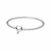 Pandora Silver Moments Infinity Heart Bangle Bracelet Women