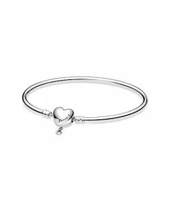 Pandora Silver Moments Infinity Heart Bangle Bracelet Women