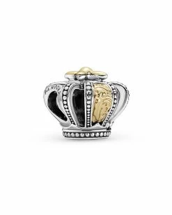 Pandora Moments 14K & Silver Crown Charm Women