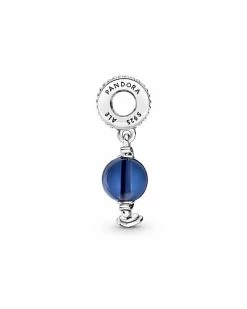 Pandora Silver CZ Blue Globe Dangle Charm Women -Pandora Sales Store 6030250753 RLLD 3