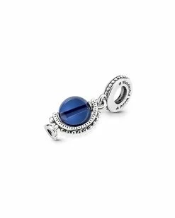Pandora Silver CZ Blue Globe Dangle Charm Women -Pandora Sales Store 6030250753 RLLD 4