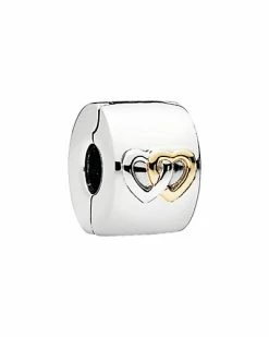 Pandora 14K & Silver Hearts Aglow Clip Women