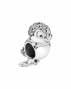 Pandora Disney Silver CZ & Enamel Snow White's Bird Charm Women