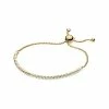 Pandora 18K Over Silver CZ Sparkling Strand Bracelet Women
