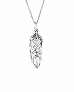 Pandora Silver CZ Floating Grains Necklace Women