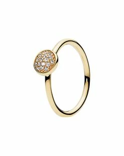 Pandora 14K CZ Dazzling Droplet Ring Women