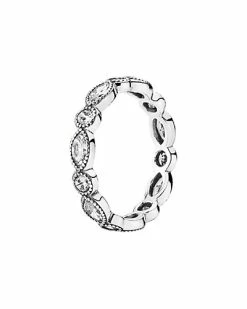 Pandora Silver CZ Alluring Brilliant Marquise Stackable Ring Women