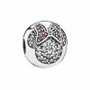 Pandora Disney Silver CZ Minnie Pave-set Clip Women