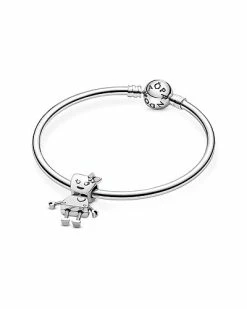 Pandora Moments Silver Robot Girl Charm Women -Pandora Sales Store 6030345731 RLLD 5