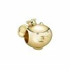 Pandora Moments 14K Rose Gold Plated CZ Chinese Zodiac Rat Charm Women