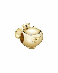 Pandora Moments 14K Rose Gold Plated CZ Chinese Zodiac Rat Charm Women