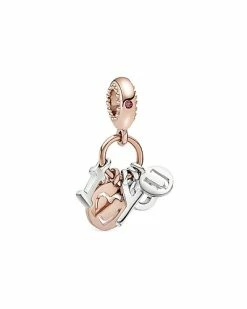 Pandora Moments 14K Rose Gold Plated CZ I Love You Charm Women