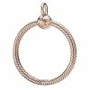 Pandora Moments 14K Rose Gold Plated Medium O Pendant Women