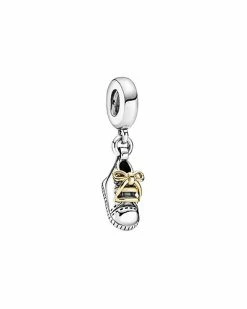 Pandora 14K & Silver Baby Shoe Dangle Charm Women