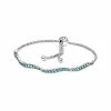 Pandora Blue Wavy Slider Bracelet Women