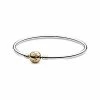 Pandora Moments 14K & Silver Bangle Bracelet Women