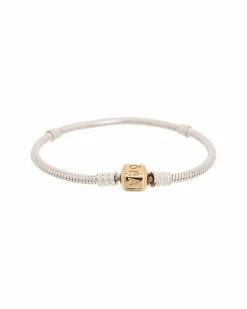 Pandora Moments 14K & Silver Lock Bracelet Women