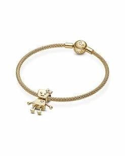 Pandora Shine 18K Over Silver Enamel Bella Bot Charm Women -Pandora Sales Store 6030425879 RLLD 5