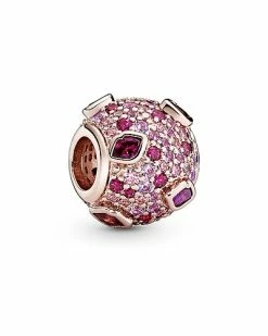 Pandora Moments 14K Rose Gold Plated Gemstone Kiss Charm Women