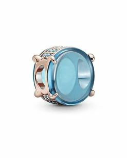 Pandora Rose 14K Gold Plated Crystal Charm Women