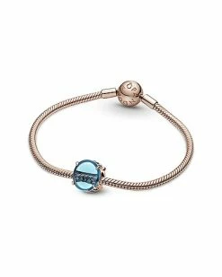 Pandora Rose 14K Gold Plated Crystal Charm Women -Pandora Sales Store 6030425901 RLLD 5