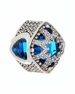 Pandora Silver CZ Gemstone Abstract Charm Women