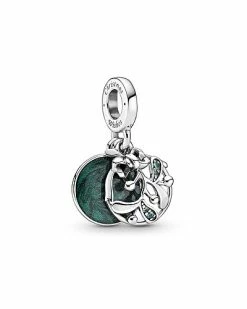 Pandora Silver CZ Mistletoe Charm Women