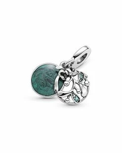 Pandora Silver CZ Mistletoe Charm Women -Pandora Sales Store 6030425957 RLLD 4