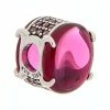 Pandora Silver Fuchsia Gemstone Charm Women