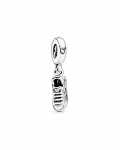 Pandora Silver CZ Sneaker Shoe Dangle Charm Women