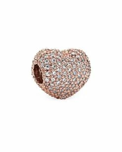 Pandora Moments 14K Rose Gold Plated CZ Charm Women