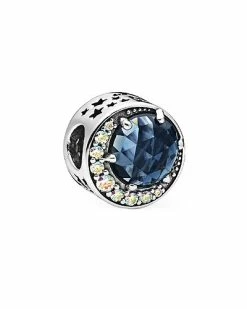 Pandora Moments Silver 1.94 Ct. Tw. Gemstone Charm Women