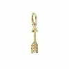 Pandora 18K Over Silver Arrow Of Cupid Dangle Charm Women