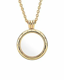 Pandora Shine 18K Over Silver Floating Locket Logo Necklace Women