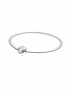 Pandora Disney Moments Silver Princess Jasmine & Aladdin Bangle Women